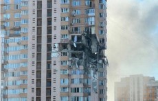 In Kyiv, the rocket hit the residential multi -storey building