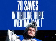 Shesterkin tied for 2nd most saves in Stanley Cup history (79) - Video