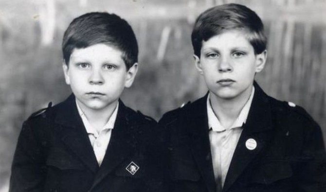 Brothers Emelianenko in school years
