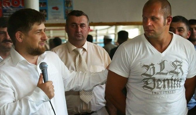 Fedor Emelianenko and Ramzan Kadyrov
