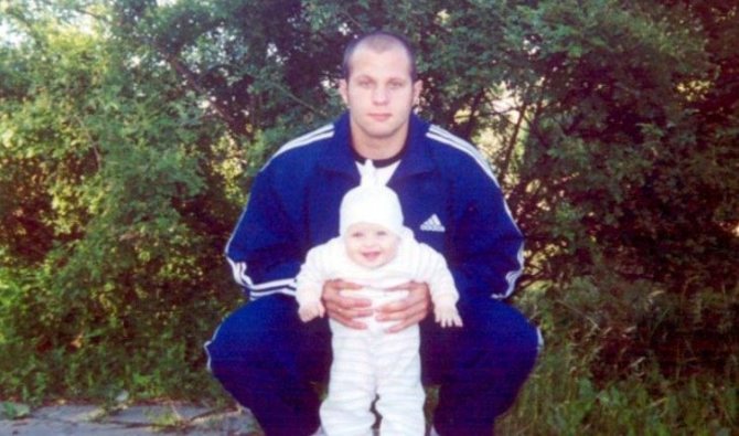 Fedor Emelianenko with daughter Masha