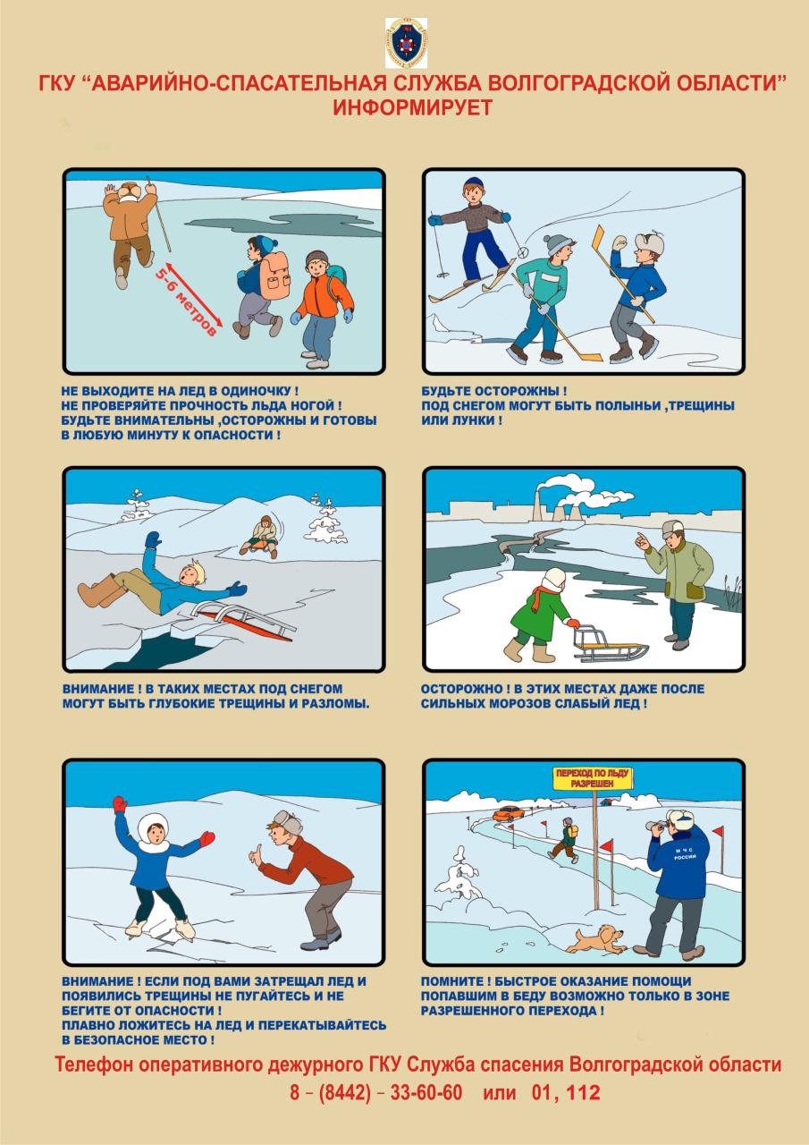 Rules of conduct in reservoirs in the winter period
