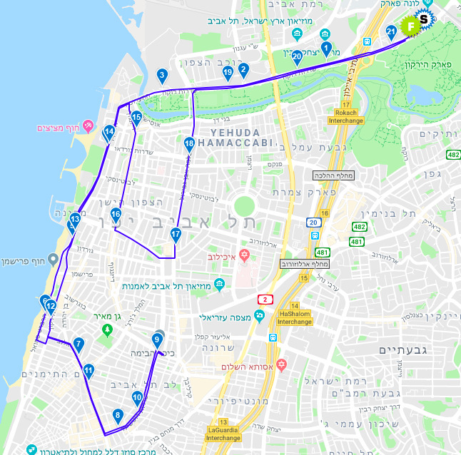 Tel Aviv Half Marathon 2019 highway